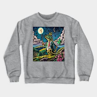 Watercolor Saint Patrick's political lizard Crewneck Sweatshirt